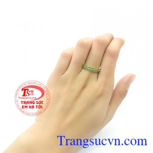 Nhẫn nữ vàng tây dành cho phái đẹp phù hợp làm quà tặng sinh nhật hoặc trong các dịp ý nghĩa