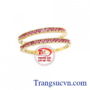 Nhẫn kép phong cách đẹp là sản phẩm nhẫn xinh xắn, phong cách mới mang đến vẻ đẹp trẻ trung cho người đeo