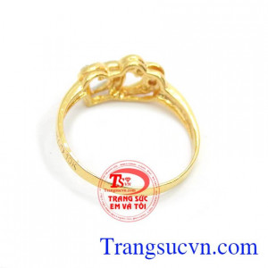 Nhẫn nữ vàng tây dành cho phái đẹp phù hợp làm quà tặng sinh nhật hoặc trong các dịp ý nghĩa