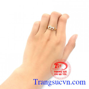 Nhẫn nữ vàng tây