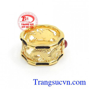 Nhẫn nữ ruby thiên nhiên