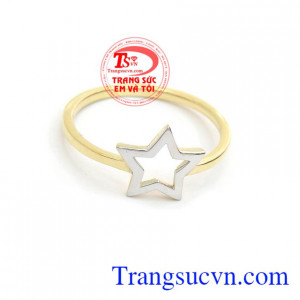 Nhẫn nữ ngôi sao đẹp bảo hành 6 tháng, giao hàng nhanh trên toàn quốc