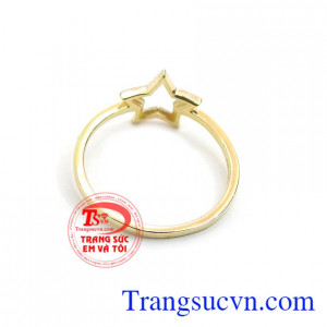 Nhẫn nữ vàng tây dành cho phái đẹp phù hợp làm quà tặng sinh nhật hoặc trong các dịp ý nghĩa