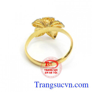 Nhẫn nữ vàng tây dành cho phái đẹp phù hợp làm quà tặng sinh nhật hoặc trong các dịp ý nghĩa