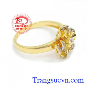 Nhẫn nữ vàng tây dành cho phái đẹp phù hợp làm quà tặng sinh nhật hoặc trong các dịp ý nghĩa