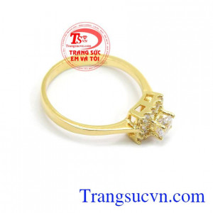 Nhẫn nữ vàng tây dành cho phái đẹp phù hợp làm quà tặng sinh nhật hoặc trong các dịp ý nghĩa