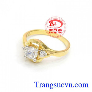 Nhẫn nữ đẹp thanh lịch bảo hành 6 tháng, giao hàng nhanh trên toàn quốc