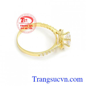 Nhẫn nữ vàng tây dành cho phái đẹp phù hợp làm quà tặng sinh nhật hoặc trong các dịp ý nghĩa