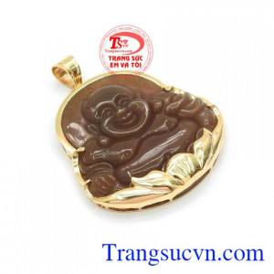 Mặt Phật Di Lặc Mã Não Hoan Hỉ trong phong thủy là biểu tượng cho hạnh phúc, vui vẻ may mắn