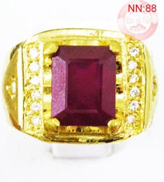 Nhẫn nam gắn ruby