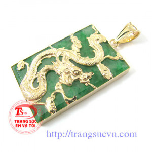 Mặt dây nam rồng vàng