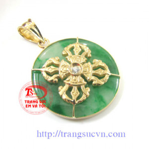 Mặt đồng xu bọc hoa văn