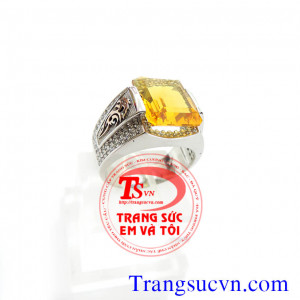Nhẫn nam đá quý mệnh Mộc và Mệnh Thủy