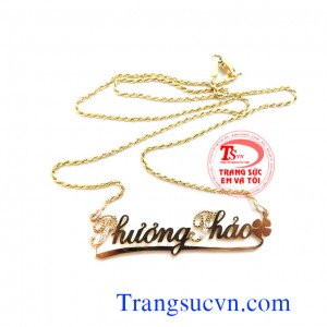 Sản phẩm dây chuyền mặt chữ rất phù hợp làm quà tặng trong các dịp sinh nhật, ngày kỷ niệm
