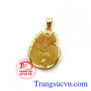 Mặt dây hồ ly khôn khéo là sản phẩm trang sức hồ ly bọc vàng.