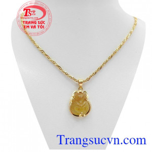 Mặt dây hồ ly khôn khéo từ thạch anh tóc thiên nhiên, bảo hành 6 tháng, giao hàng nhanh trên toàn quốc.