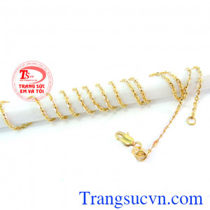 Dây chuyền vàng đẹp giá rẻ 