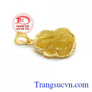 Mặt dây thạch anh tóc đẹp