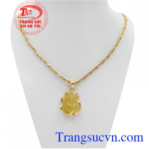 Mặt dây thạch anh tóc đẹp thạch anh thiên nhiên, bảo hành 6 tháng, giao hàng nhanh trên toàn quốc.