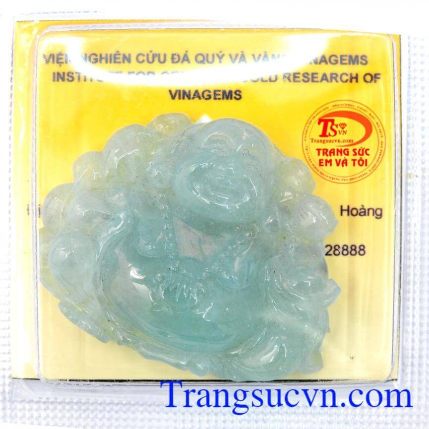 Mặt dây aquamarine thiên nhiên