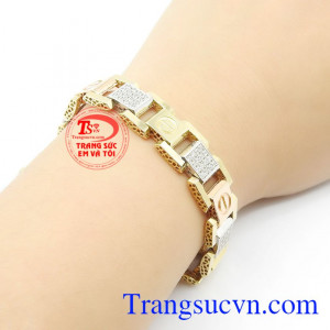 Lắc nam vàng 18k đẹp
