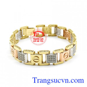 Lắc nam vàng 18k đẹp