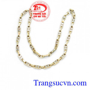 Dây chuyền nam vàng tây sang trọng