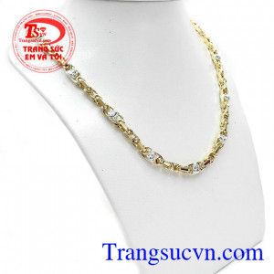 Dây chuyền nam vàng tây sang trọng