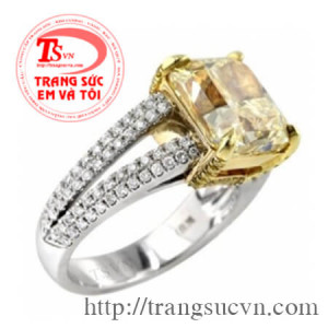Nhẫn nữ Citrine vàng tây, Nhẫn nữ cao cấp