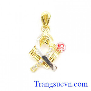 Mặt dây nữ cá tính được chế tác từ vàng 10k,Mặt dây nữ cá tính