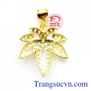 Mặt dây lá phong vàng 10k