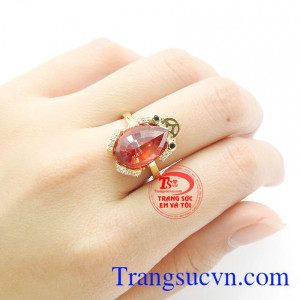 Nhẫn nữ cóc ngậm tiền vàng