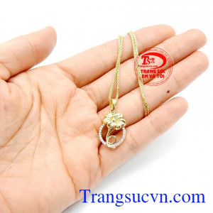 Bộ dây chuyền hoa bách hợp