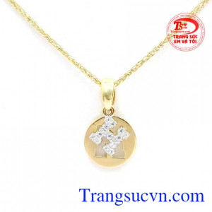 Bộ dây chuyền chữ H lấp lánh