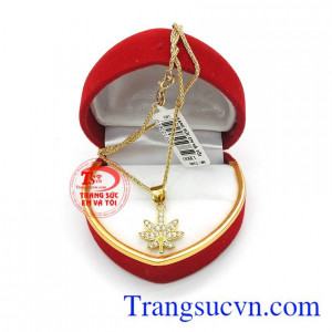Bộ dây chuyền nữ lá phong nhỏ