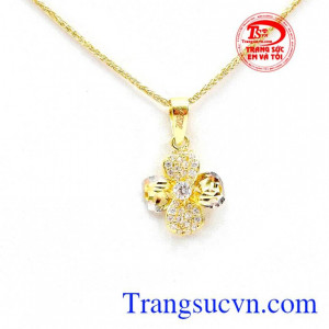 Bộ dây chuyền hoa mai