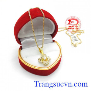 Bộ dây chuyền hoa mai