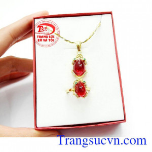 Bộ trang sức cóc ngậm kim tiền