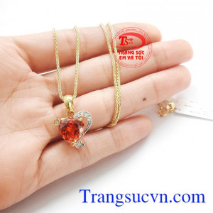 Bộ dây chuyền trái tim điệu đà