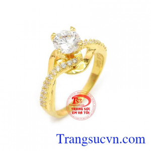 Nhẫn nữ kiêu kỳ là sản phẩm nhẫn nữ vàng tây, được thế tác sang trọng, kiểu dáng tinh tế, bảo hành 6 tháng