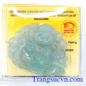 Mặt dây aquamarine thiên nhiên