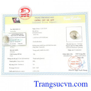 Viên Thạch Anh Tóc Thiên Nhiên