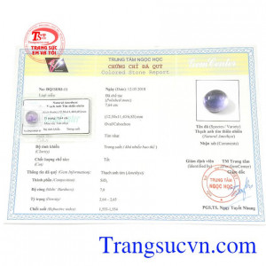 Viên Thạch Anh Tím May Mắn