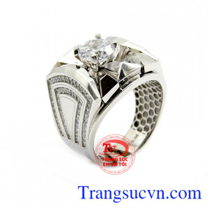 Nhẫn nam lịch lãm vàng 18k