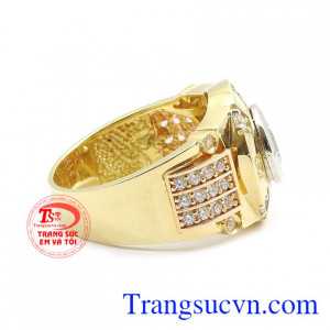 Nhẫn nam cao cấp vàng 18k