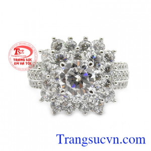 Nhẫn nữ quý phái vàng 18k