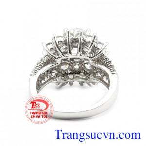 Nhẫn nữ quý phái vàng 18k