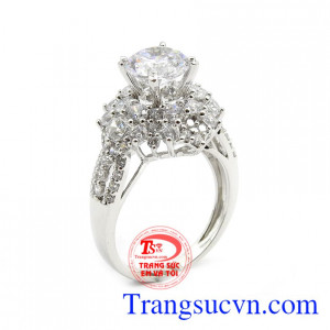 Nhẫn nữ sang trọng vàng 18k