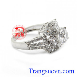 Nhẫn nữ trẻ trung vàng 18k