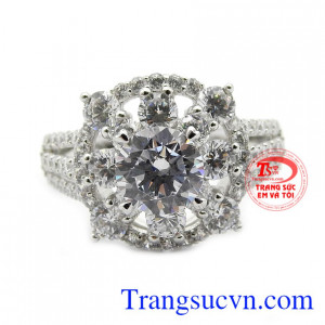 Nhẫn nữ trẻ trung vàng 18k